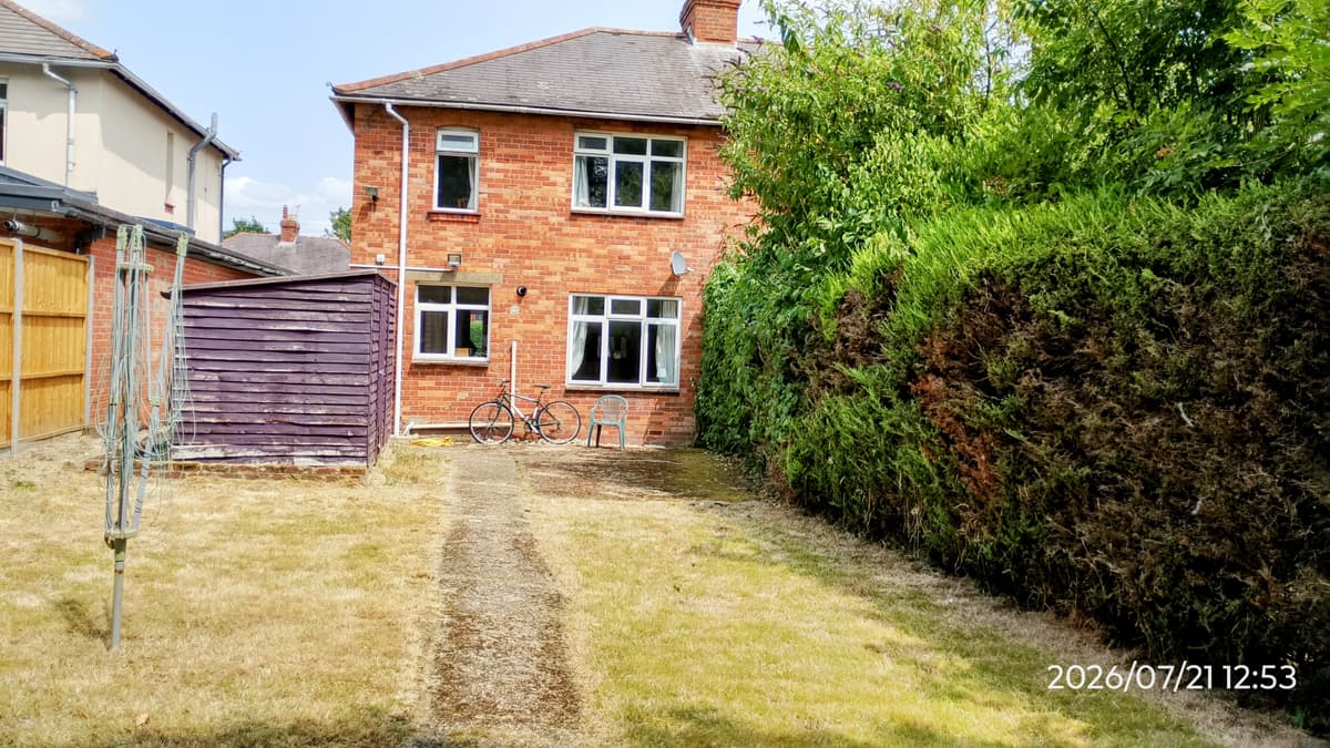 43 Harefield Road — rear garden view